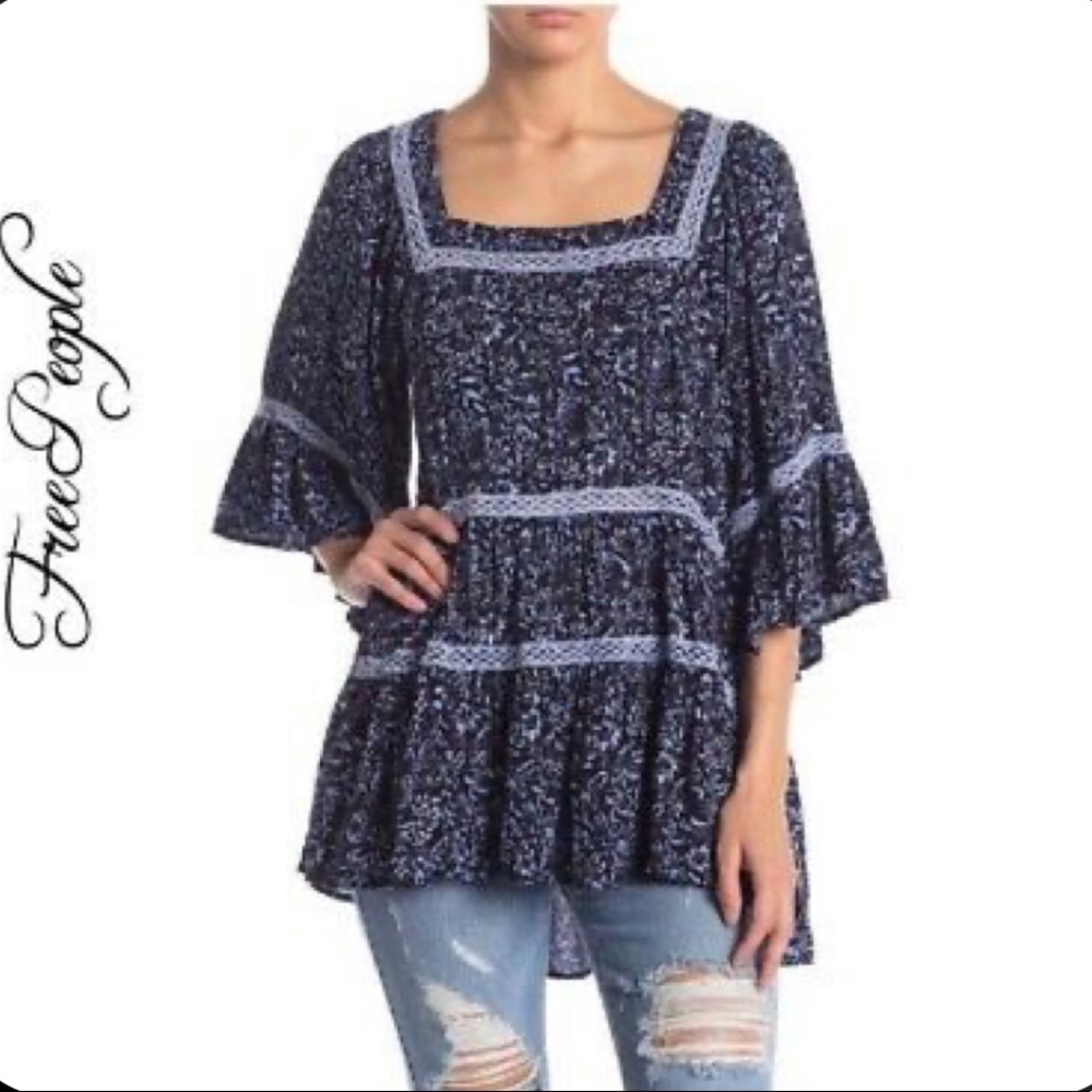Free People Ruffle Tunic Dress